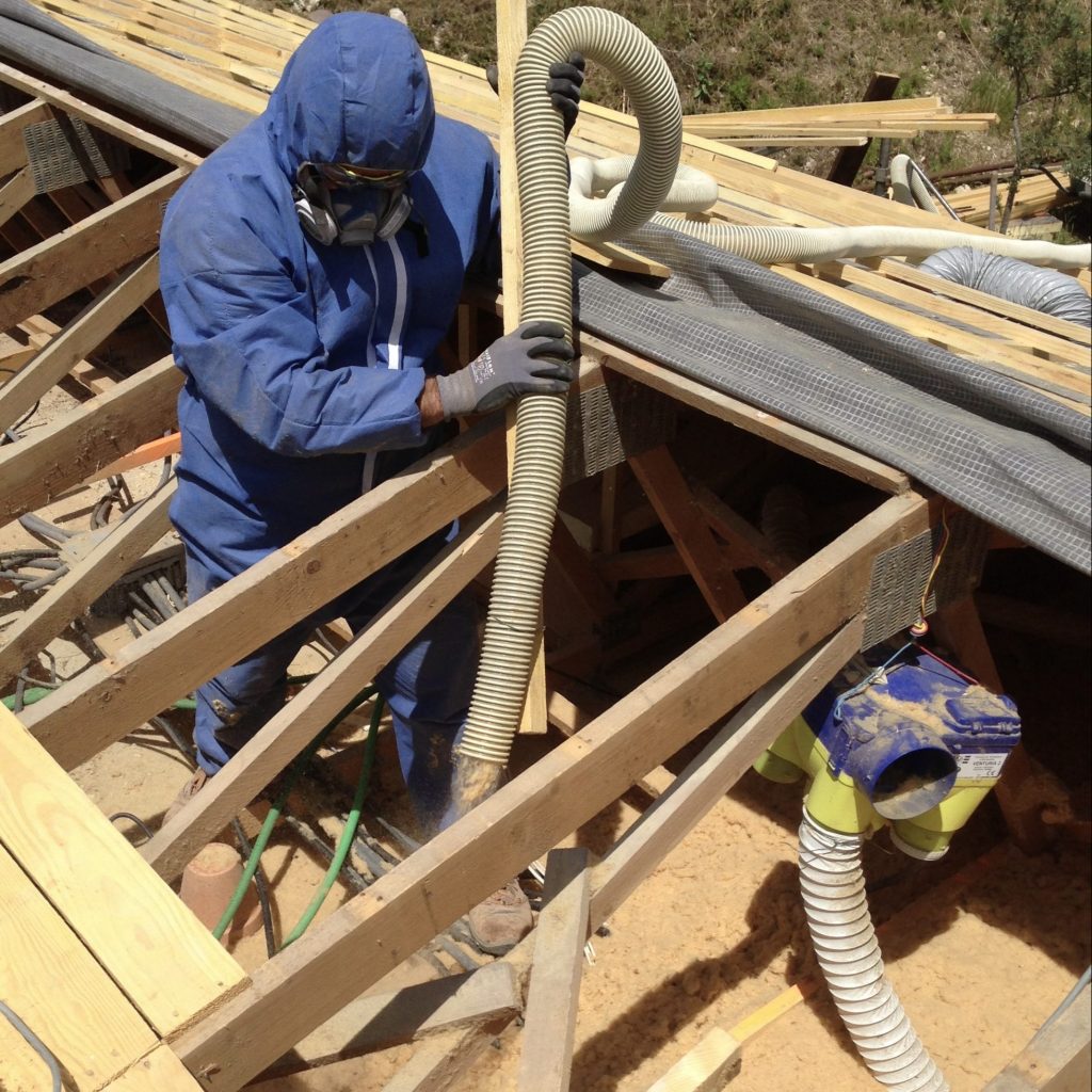 Isolation en soufflage