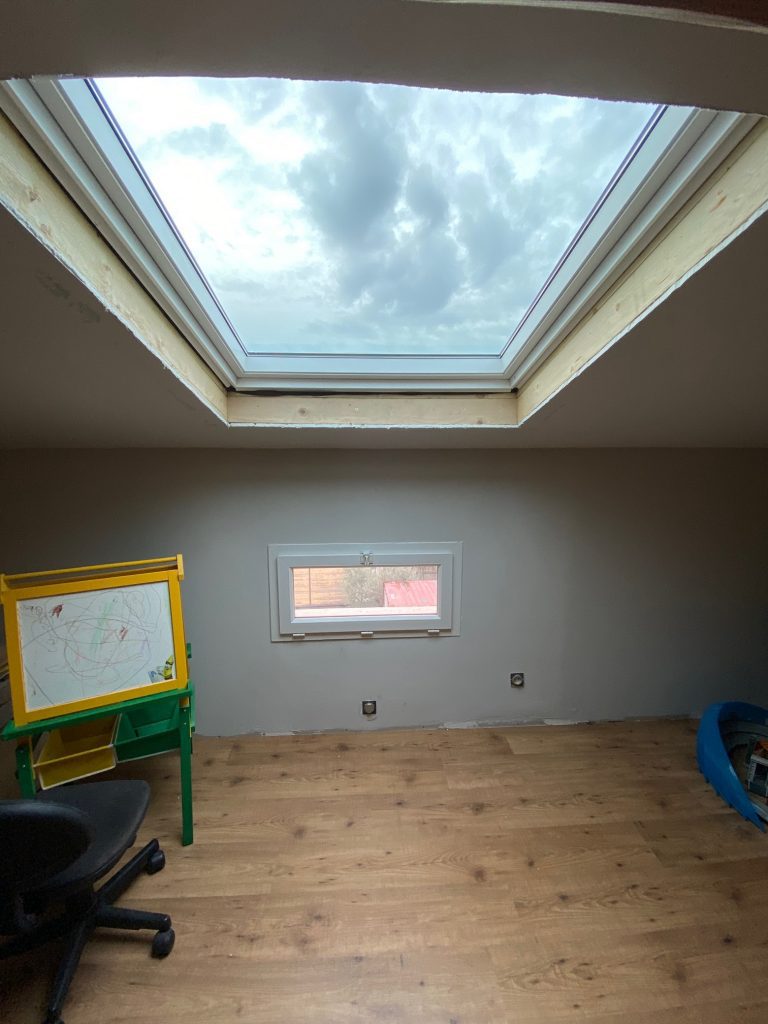 Pose fenetre de toit